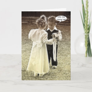 私と結婚してくれる?結婚の提案 カード