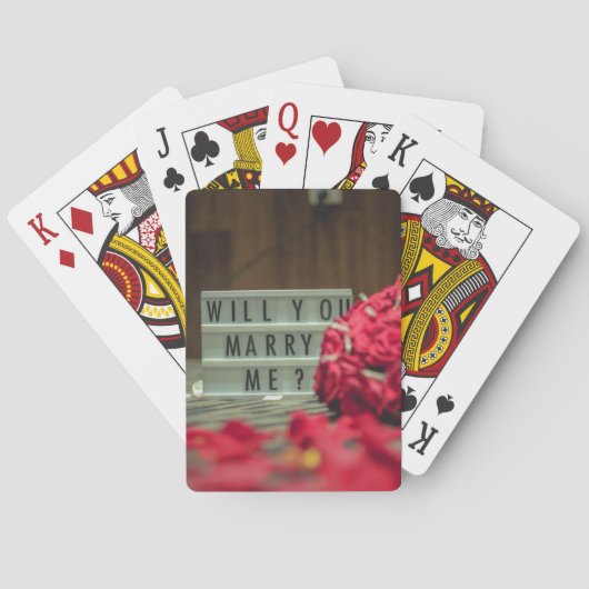 私と結婚してくれる？結婚の提案 トランプ (裏面)