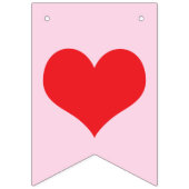 私と結婚してくれる？結婚の申し込み – ピンク色 バンティングフラッグ (第1の旗)