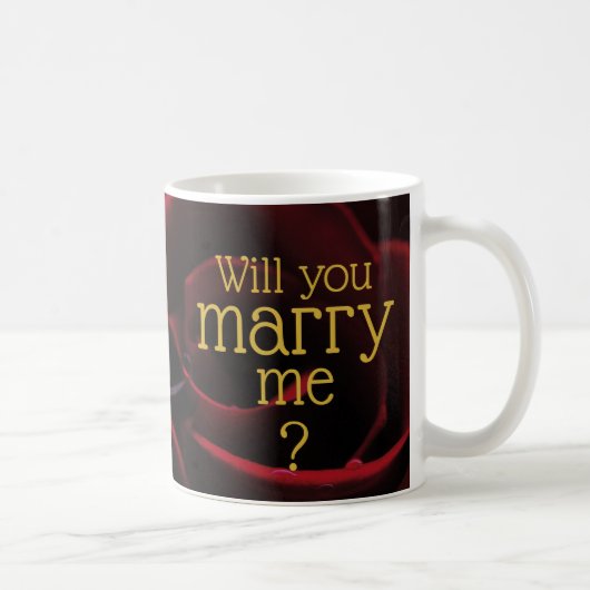 私と結婚してくれる？結婚バレンタインのクリスチャン コーヒーマグカップ (右)