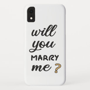 私と結婚してくれる？ iPhone XRケース