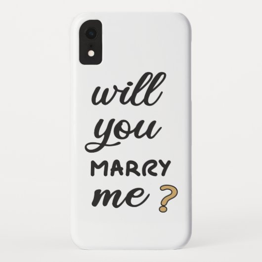 私と結婚してくれる? Case-Mate iPhoneケース (裏面)