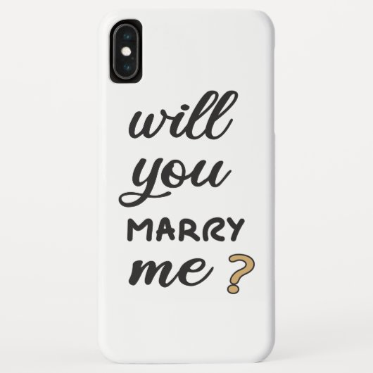 私と結婚してくれる？ Case-Mate iPhoneケース (裏面)