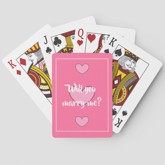 私と結婚してくれる?dalDesignNZの遊カード トランプ (裏面)