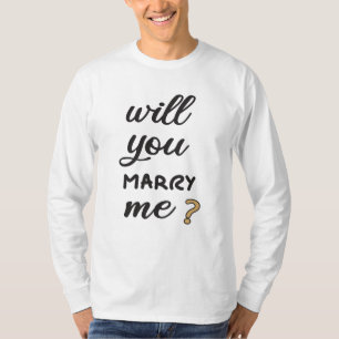 私と結婚してくれる？ Tシャツ