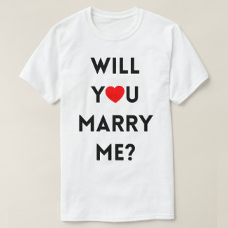 私と結婚してくれる? Tシャツ