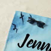 私と結婚してほしい – パーソナライズされた結婚の提案 ビーチタオル (インサイチュ)