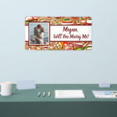 私と結婚して名前をカスタムする 横断幕 (トレードショー)