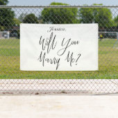 私と結婚して名前をカスタムする 横断幕 (インサイチュ)