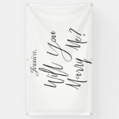 私と結婚して名前をカスタムする 横断幕 (縦)