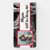 私と結婚して名前をカスタムする 横断幕 (縦)