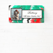 私と結婚して名前をカスタムする 横断幕 (インサイチュ)