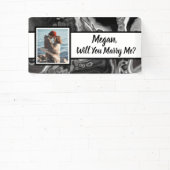 私と結婚して名前をカスタムする 横断幕 (インサイチュ)