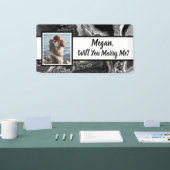 私と結婚して名前をカスタムする 横断幕 (トレードショー)