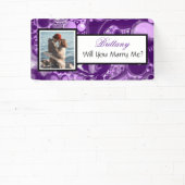 私と結婚して名前をカスタムする 横断幕 (インサイチュ)