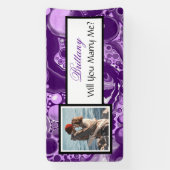 私と結婚して名前をカスタムする 横断幕 (縦)