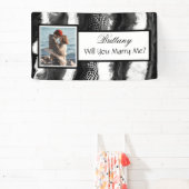 私と結婚して名前をカスタムする 横断幕 (インサイチュ)