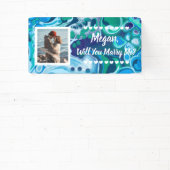 私と結婚して名前をカスタムする 横断幕 (インサイチュ)