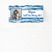 私と結婚して名前をカスタムする 横断幕 (インサイチュ)