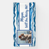 私と結婚して名前をカスタムする 横断幕 (縦)