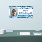 私と結婚して名前をカスタムする 横断幕 (トレードショー)