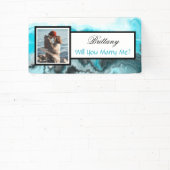 私と結婚して名前をカスタムする 横断幕 (インサイチュ)