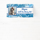 私と結婚して名前をカスタムする 横断幕 (インサイチュ)