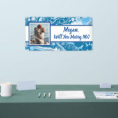 私と結婚して名前をカスタムする 横断幕 (トレードショー)