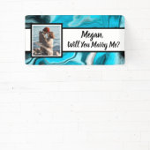 私と結婚して名前をカスタムする 横断幕 (インサイチュ)