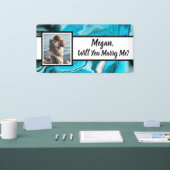 私と結婚して名前をカスタムする 横断幕 (トレードショー)