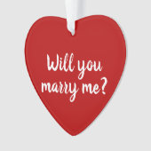 私と結婚して赤いカスタム脚本案 オーナメント (正面)