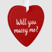 私と結婚して赤いカスタム脚本案 オーナメント (正面)