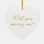 私と結婚して金ゴールドカスタムの提案 セラミックオーナメント (正面)