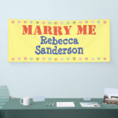 私と結婚して！ 横断幕 (トレードショー)