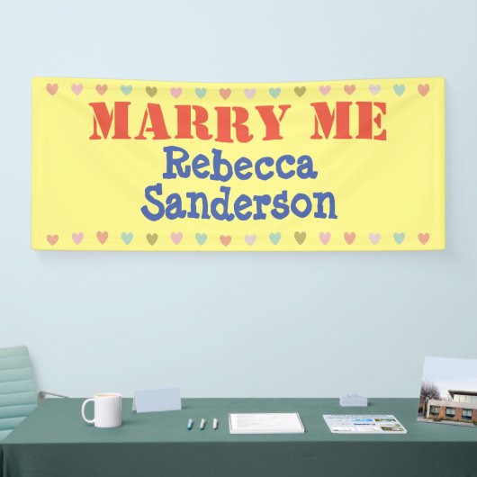 私と結婚して！ 横断幕 (トレードショー)