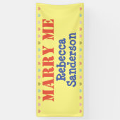 私と結婚して！ 横断幕 (縦)