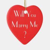 私と結婚しますか。 セラミックオーナメント (右)