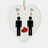 私と結婚しますか。 セラミックオーナメント (右)