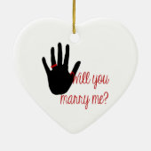 私と結婚しますか。 セラミックオーナメント (裏面)