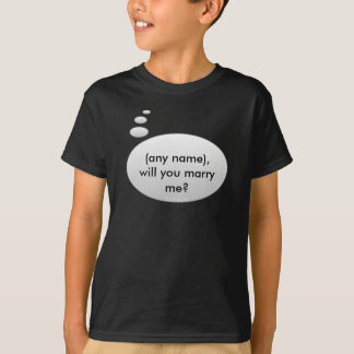 私と結婚しますか。 テンプレートのワイシャツ Tシャツ