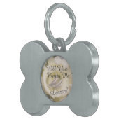 私と結婚しますか。 求婚のドッグタッグ ペットネームタグ (正面右)