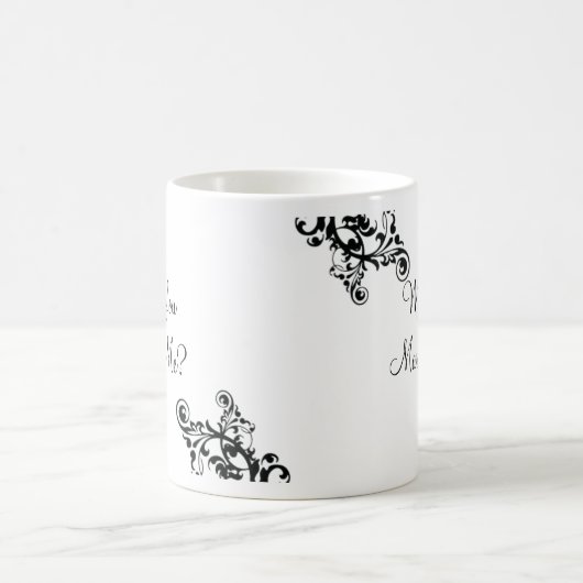 私と結婚しますか。 隠されたメッセージの華麗さのマグ モーフィングマグカップ (中央)