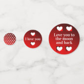 私と結婚しますか。 dalDesignNZによるテーブルの紙吹雪 コンフェッティ (裏面)