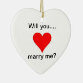 私と結婚します セラミックオーナメント (右)