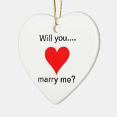 私と結婚します セラミックオーナメント (左)