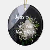 私と結婚します セラミックオーナメント (左)