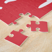 私と結婚するかハート赤ロマンチック提案ジグ ジグソーパズル (側面)