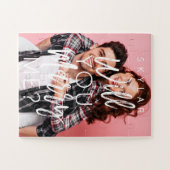 私と結婚するトレンディーの台本と写真カスタムを ジグソーパズル (横)