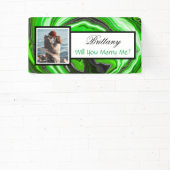 私と結婚する名前をカスタムする提案バナー 横断幕 (インサイチュ)