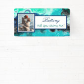 私と結婚する名前をカスタムする提案バナー 横断幕 (インサイチュ)